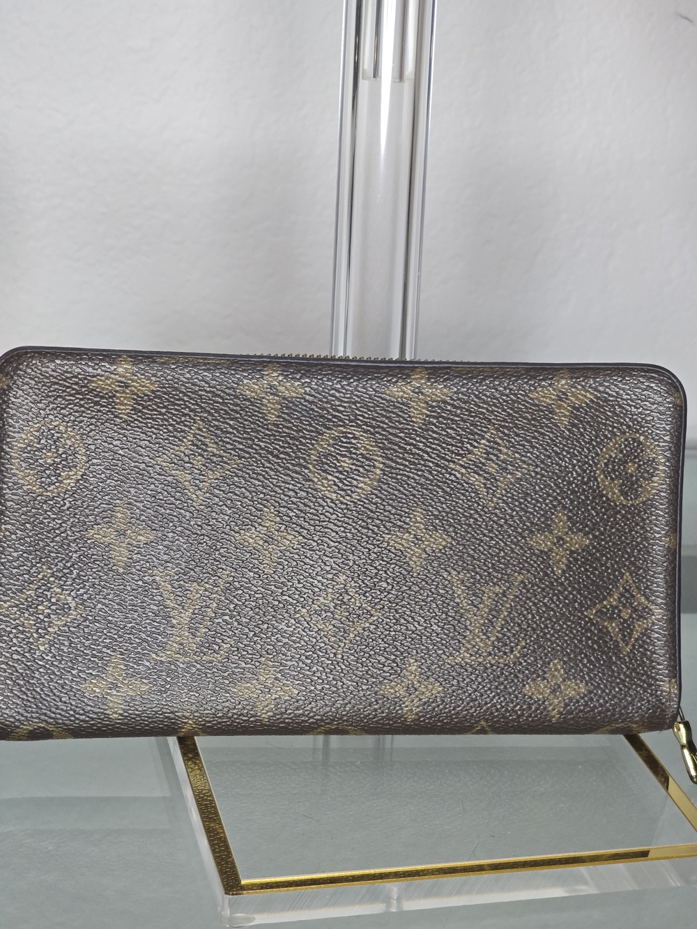 Louis Vuitton Brown Monogram Zip Wallet